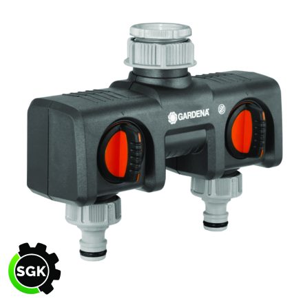 GARDENA Twin-Tap Connector 26.5 mm (¾") / 33.3 mm